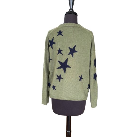Zadig & Voltaire 100% Cashmere Star Sweater - Rock Chic Luxury Size M - Picture 4 of 13